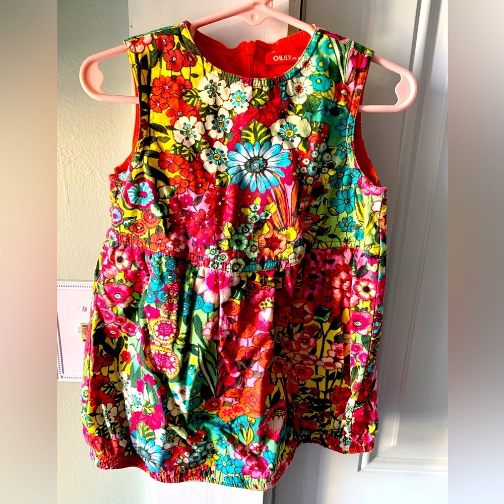 Oilily Floral Formal Dress Toddler Girl 24M